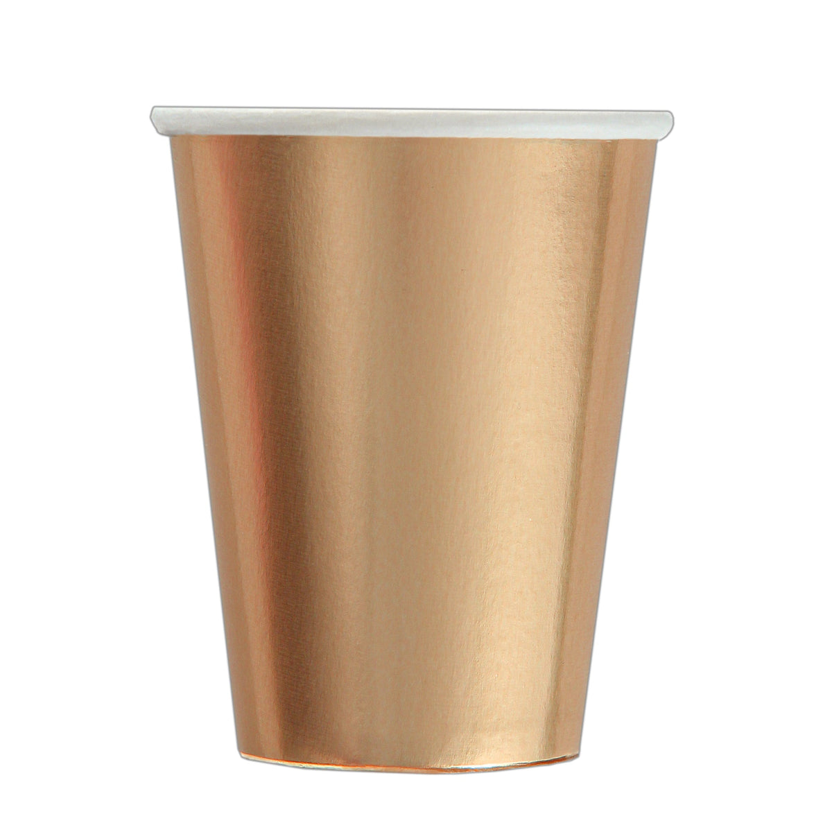 YIWU SANDY PAPER PRODUCTS CO., LTD Everyday Entertaining Chrome Copper Paper Cups, 9 oz, 8 Count 810120712963