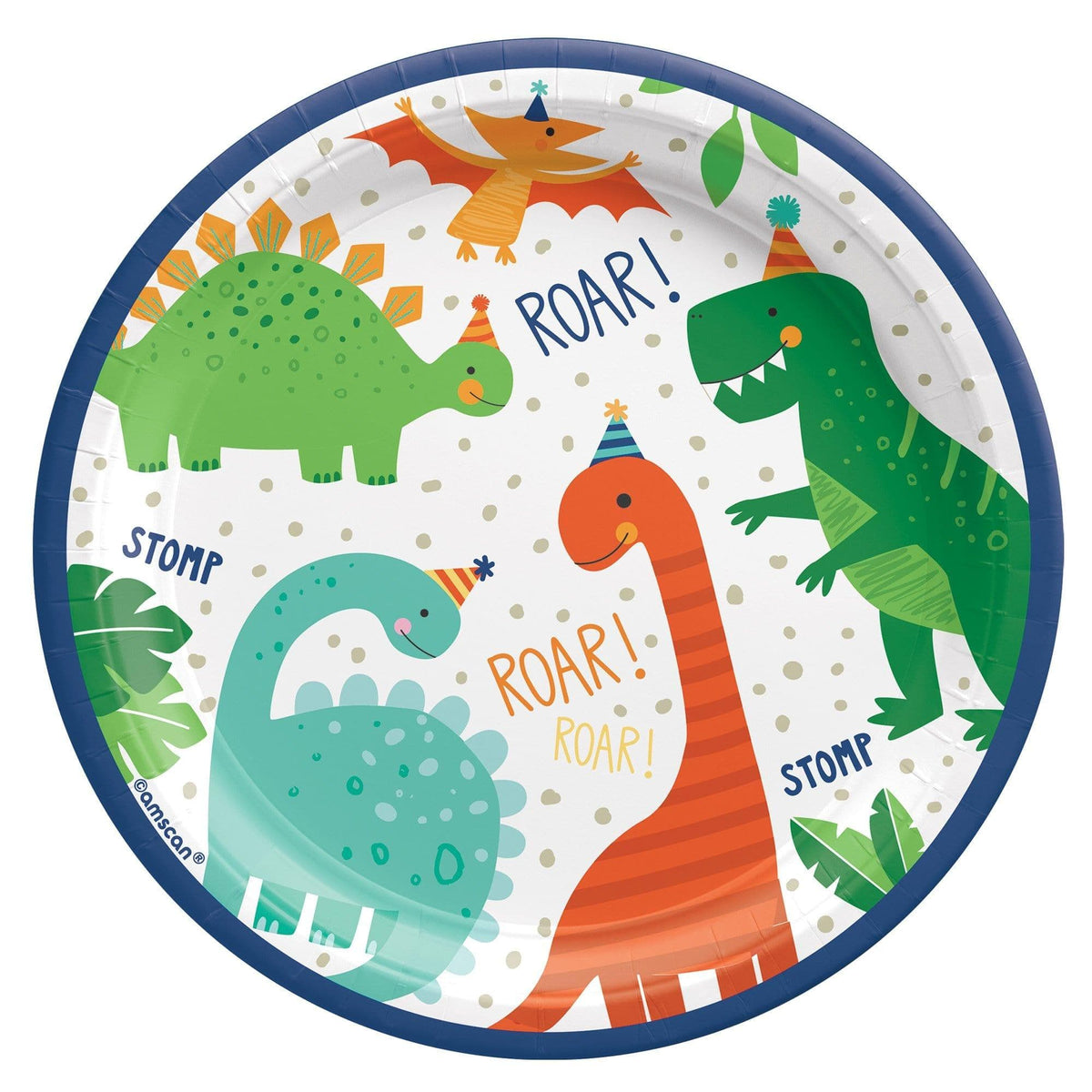 Buy 1st Birthday Dino-Mite - Plates 7 In. 8/pkg sold at Party Expert