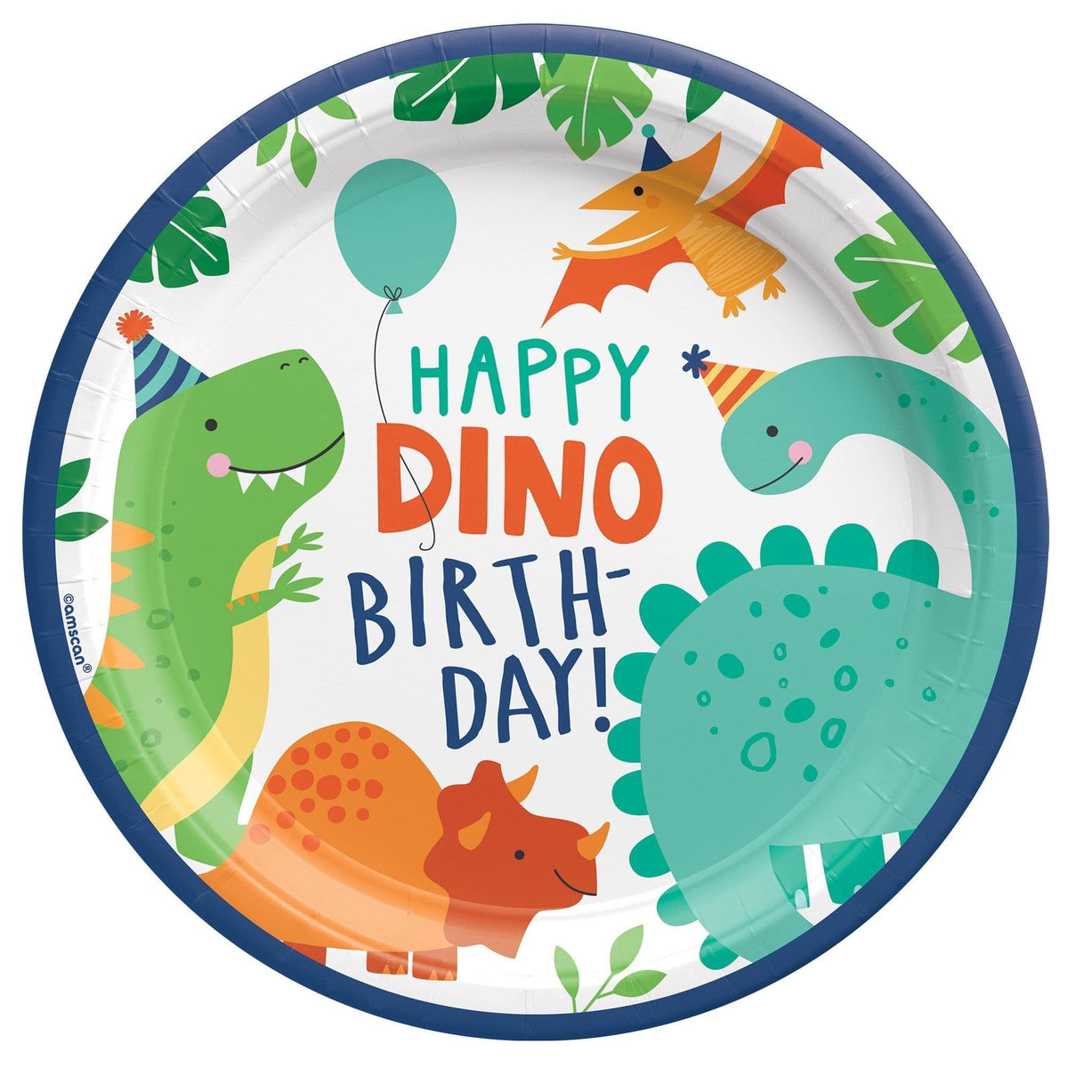 Buy 1st Birthday Dino-Mite - Plates 9 In. 8/pkg sold at Party Expert