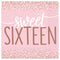 Buy Age Specific Birthday Blush Sixteen - Lunch Napkins 16/pkg sold at Party Expert