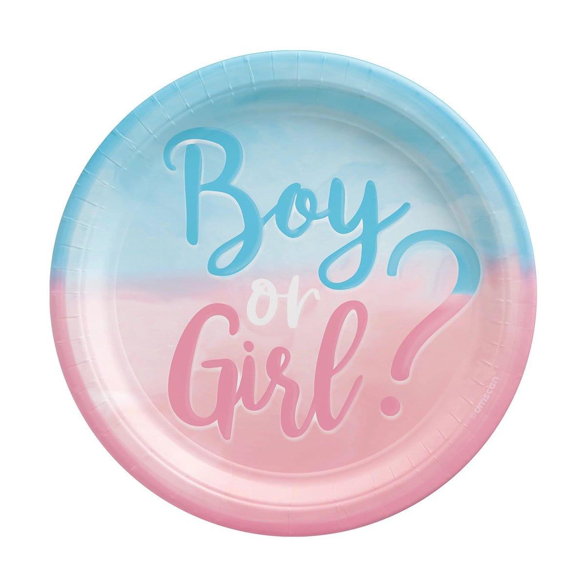 Buy Baby Shower Gender Reveal Party: Dessert Paper Plate 7 Inches, 8 Count sold at Party Expert