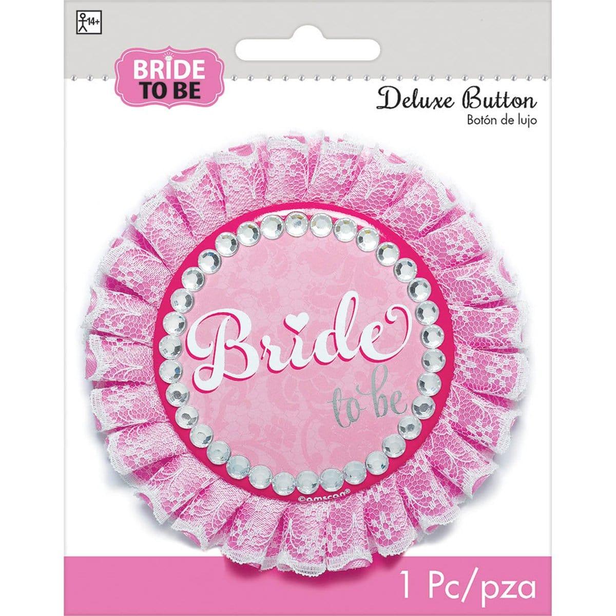 Buy Bachelorette Elegant Bride deluxe button sold at Party Expert