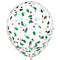 AMSCAN CA Christmas Confetti Filled Latex Balloons, 12 Inches, 6 Counts