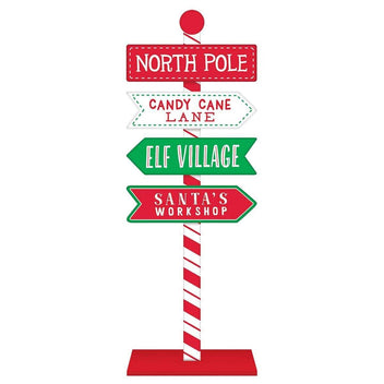 Buy North Pole Directional Sign | Party Expert