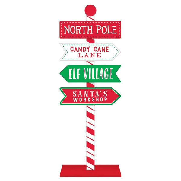 Open Road Brands Multicolored North Pole Home Made Treats & Sweets Sign .13  in. 