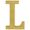 Buy Decorations Gold Glitter Letter - L sold at Party Expert