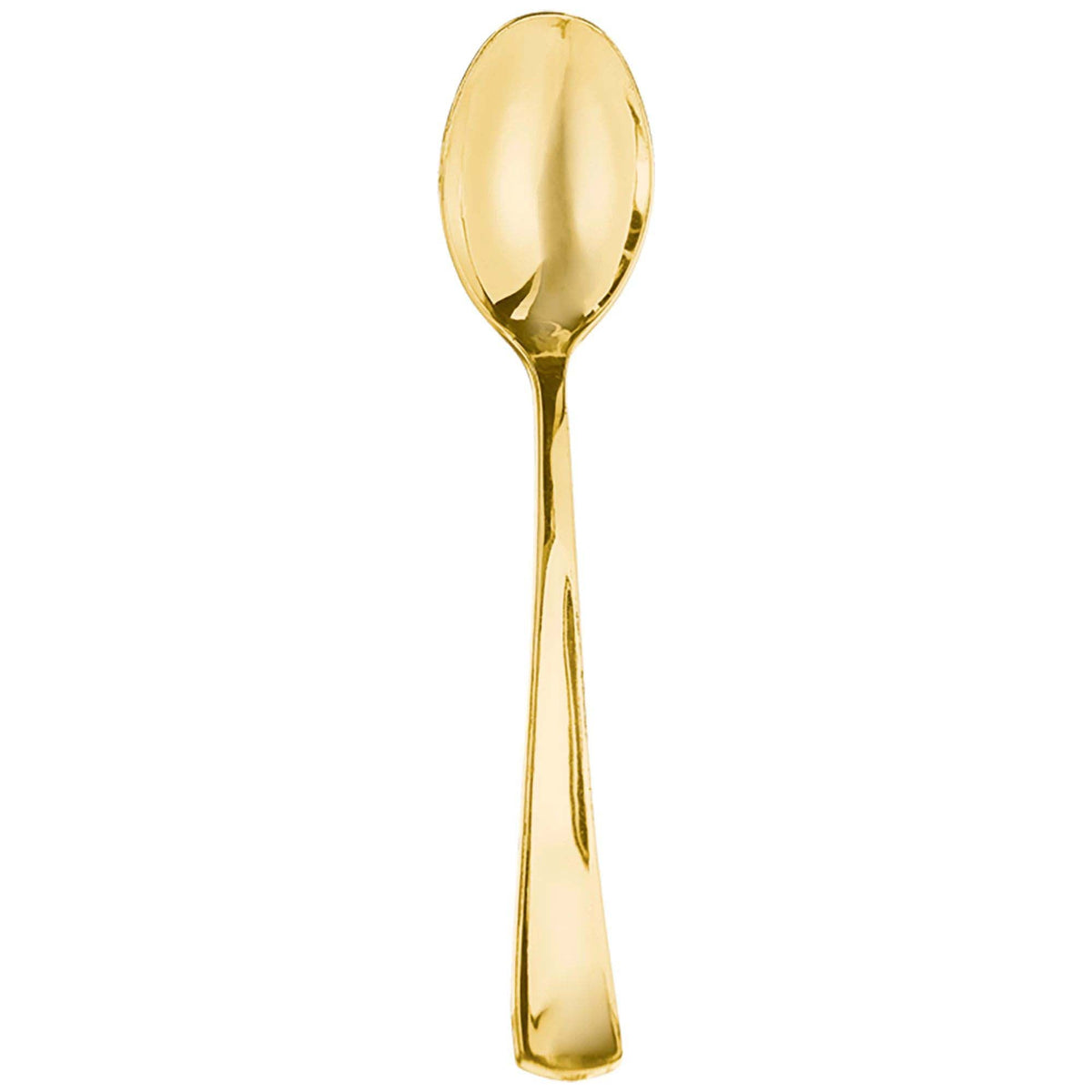 AMSCAN CA Disposable-Plasticware Gold Premium Quality Plastic Spoons, 40 Count 192937313657