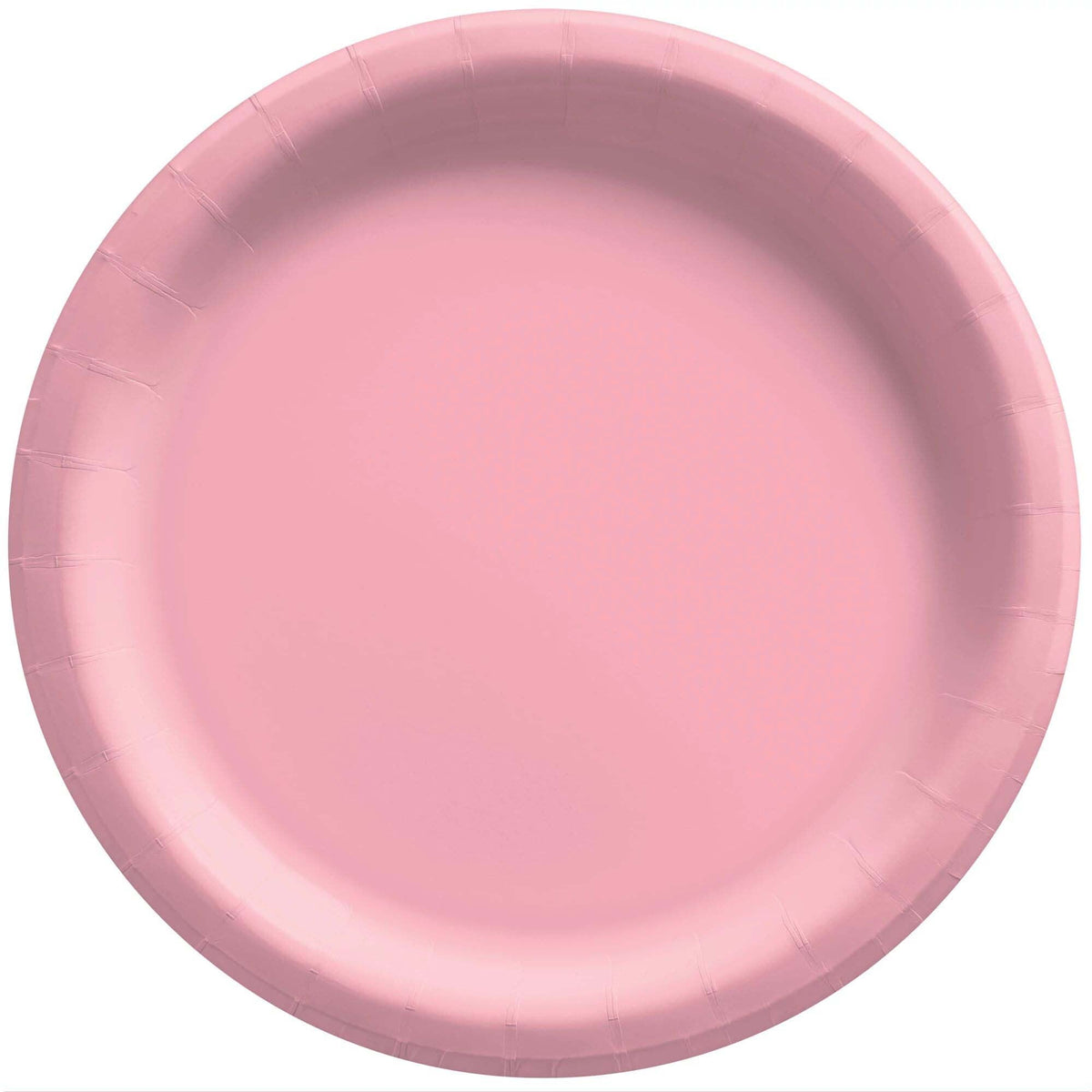 AMSCAN CA Disposable-Plasticware New Pink Round Paper Plates, 7 Inches, 20 Count 192937241417