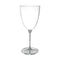 AMSCAN CA Disposable-Plasticware Premium Quality Silver Plastic Wine Glasses, 7 Oz, 20 Count 192937313541