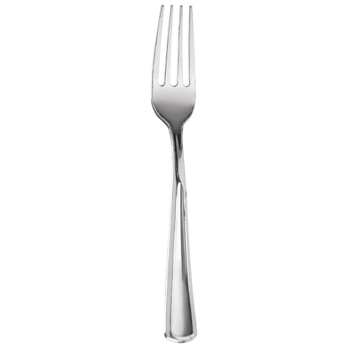 AMSCAN CA Disposable-Plasticware Silver Premium Quality Plastic Forks, 40 Count 192937313688