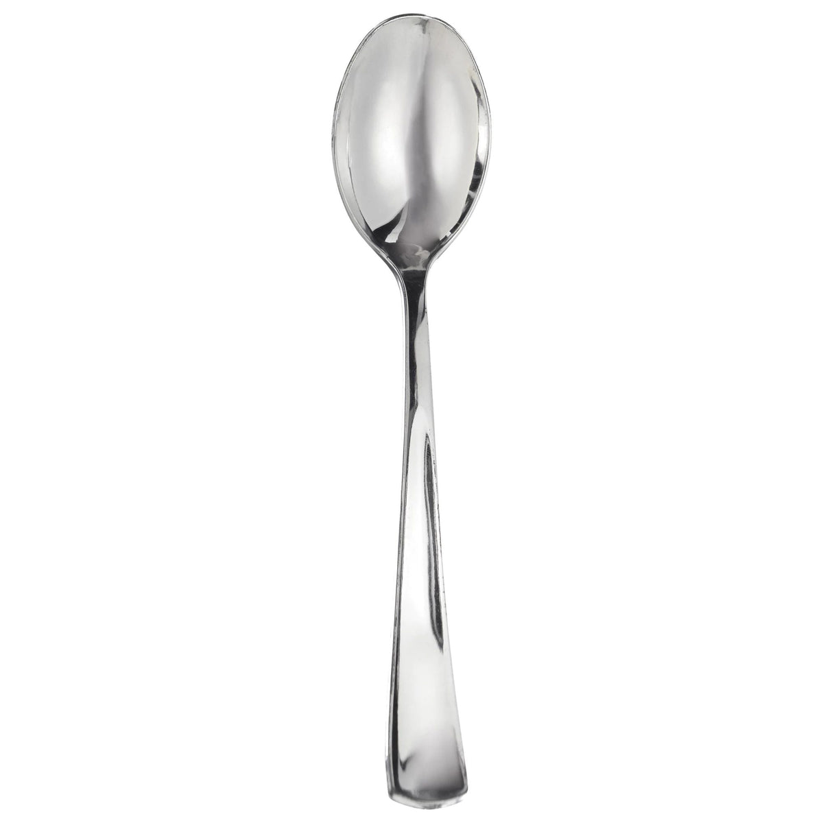 AMSCAN CA Disposable-Plasticware Silver Premium Quality Plastic Spoons, 40 Count