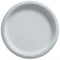 AMSCAN CA Disposable-Plasticware Silver Round Paper Plates, 7 Inches, 20 Count