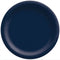 AMSCAN CA Disposable-Plasticware True Navy Round Paper Plates, 7 Inches, 20 Count 192937241523