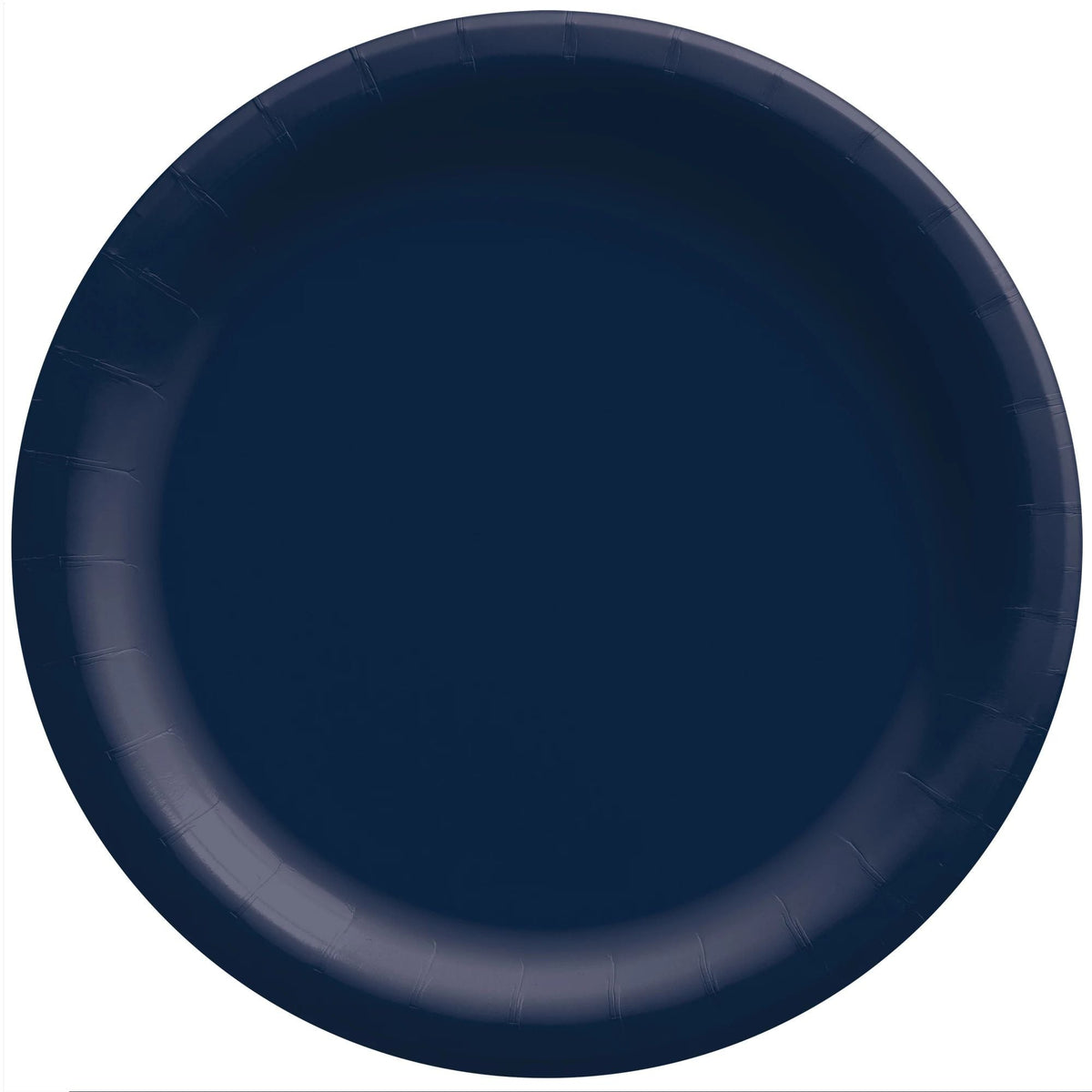 AMSCAN CA Disposable-Plasticware True Navy Round Paper Plates, 7 Inches, 20 Count 192937241523