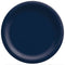 AMSCAN CA Disposable-Plasticware True Navy Round Paper Plates, 9 Inches, 20 Count 192937242179