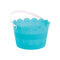 AMSCAN CA Easter Blue Easter Plastic Scalloped Bucket, 6 x 8 Inches, 1 Count 013051470579