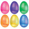 AMSCAN CA Easter Easter Pearlescent Fillable Eggs, 6 Count