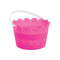 AMSCAN CA Easter Pink Easter Plastic Bucket, 6 x 8 Inches, 1 Count