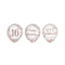 AMSCAN CA General Birthday Blush Sixteen Printed Latex Balloons, Rose Gold, Pink, 16 Oz, 8 Count