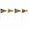 AMSCAN CA Graduation Graduation Pennants, Black and Gold, 4 Count