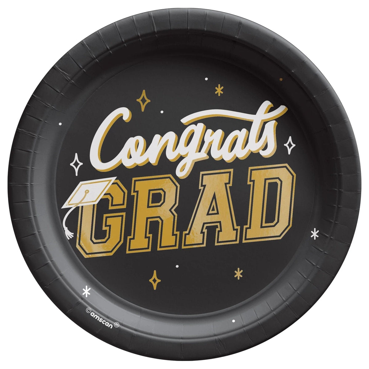 AMSCAN CA Graduation Graduation, The Best Is Yet to Come, Dessert Paper Plates, 7 in, 8 Count