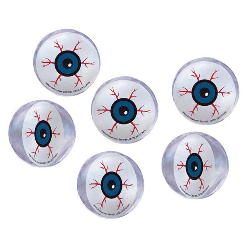 Buy Halloween Eyeball bounce balls, 6 per package sold at Party Expert