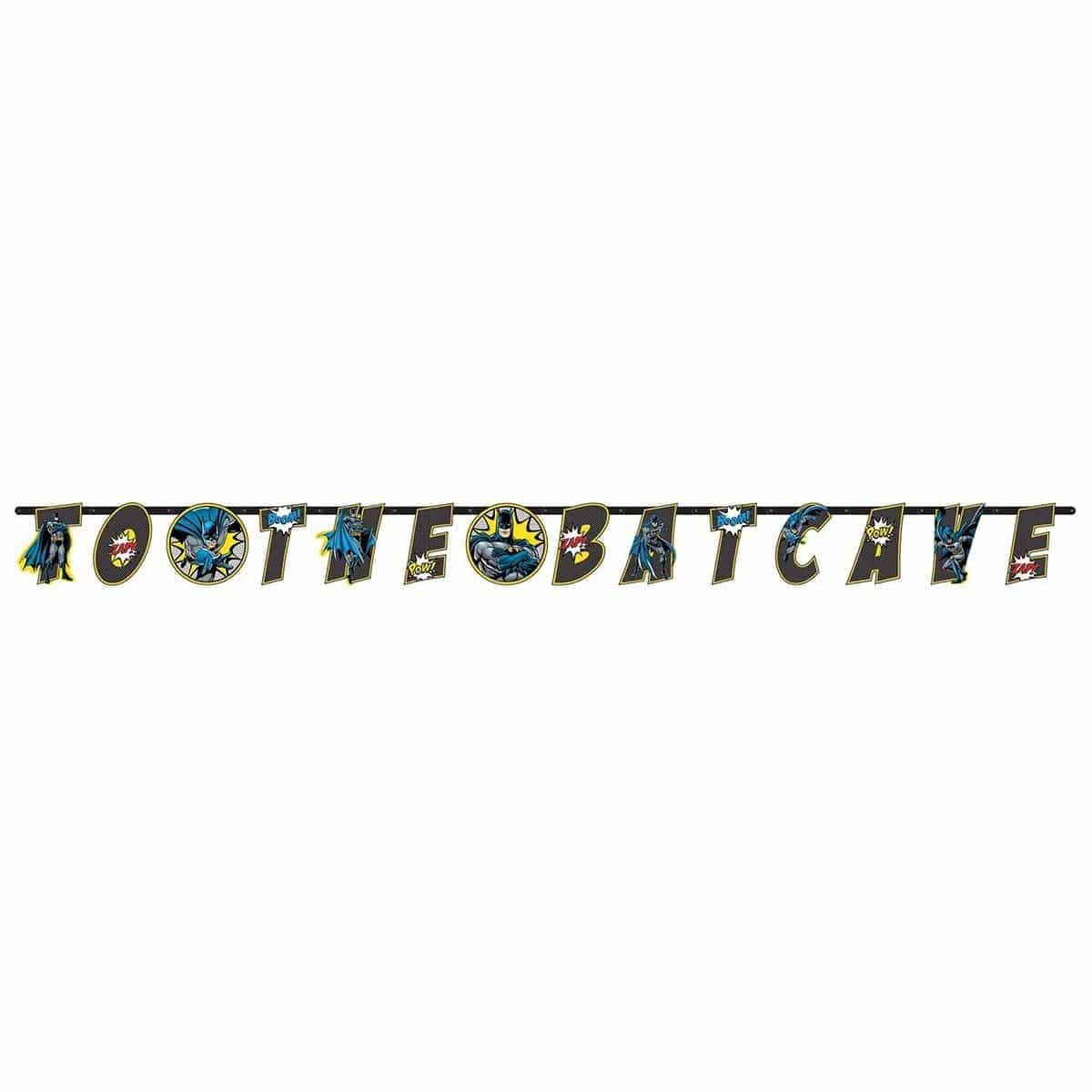 Buy Kids Birthday Batman banner sold at Party Expert