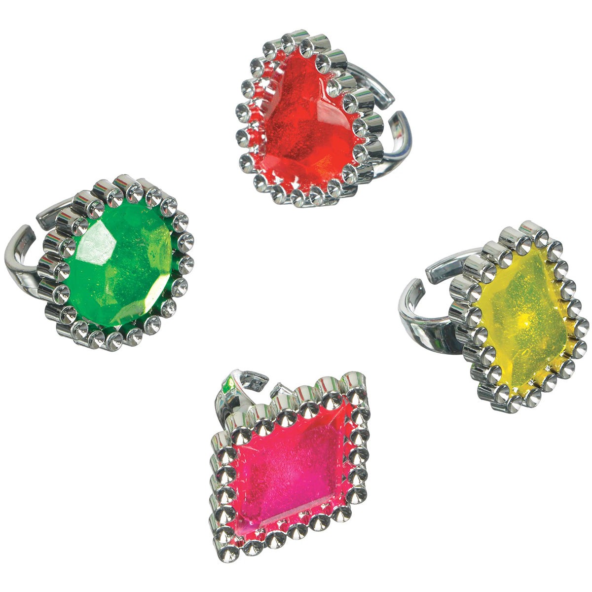 AMSCAN CA Kids Birthday Jewel Ring Favor, 16 Count 192937210307