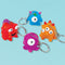 Buy Kids Birthday Monster keychains, 12 per package sold at Party Expert