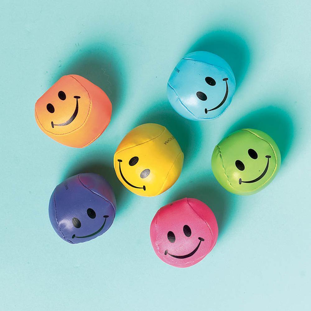 Buy Kids Birthday Smiley soft balls, 12 per package sold at Party Expert