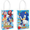 AMSCAN CA Kids Birthday Sonic the Hedgehog Goody Bags, 8 Count