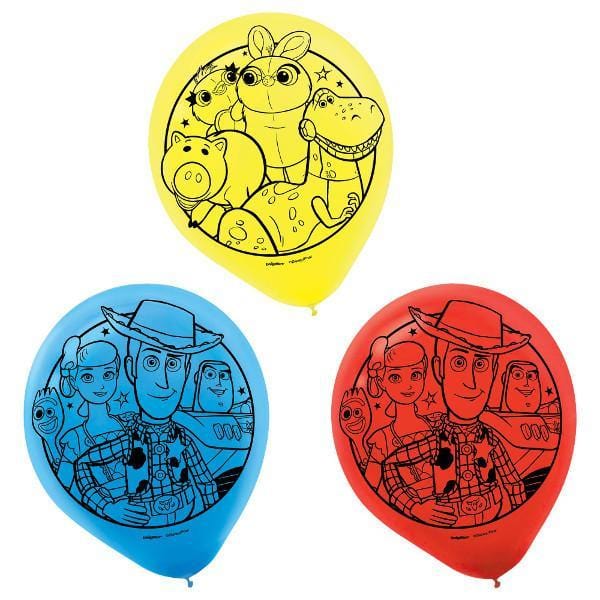 Buy Kids Birthday Toy Story 4 latex balloons 12 inches, 6 per package sold at Party Expert