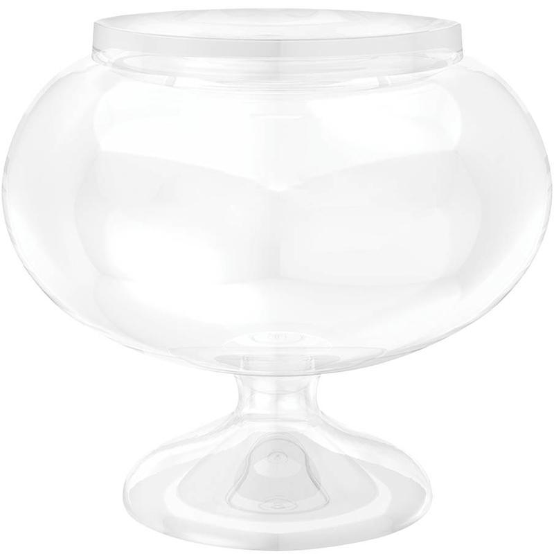 Buy Plasticware Pedestal Jar - Short Round sold at Party Expert