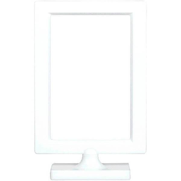 Buy Plasticware Picture Frame Plastic- White - 4 X 6 In. Image sold at Party Expert