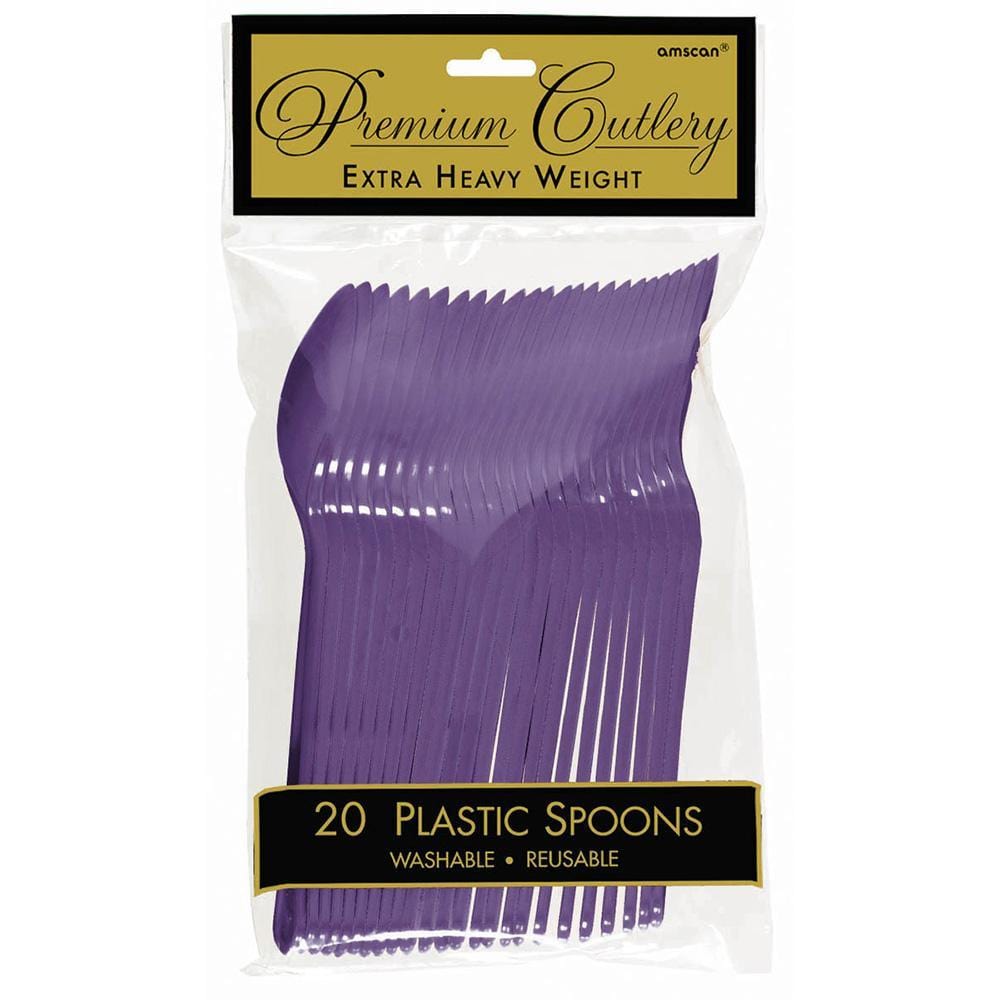 Buy Plasticware Plastic Spoons - Purple 20/pkg. sold at Party Expert