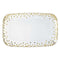 Buy Plasticware Rectangular Tray - Gold Dots sold at Party Expert