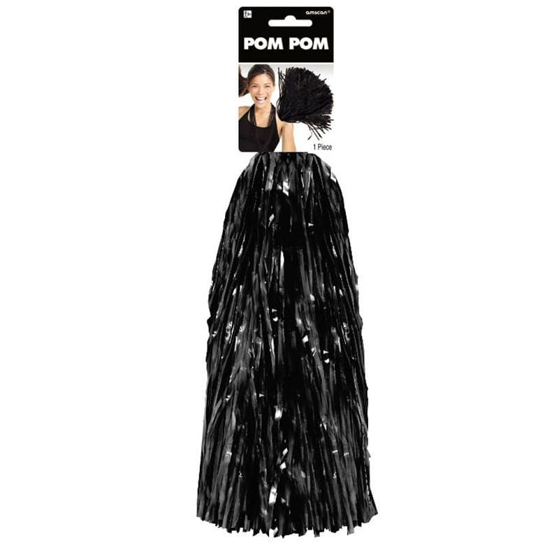 Buy Sports Theme Pom Pom - Black sold at Party Expert