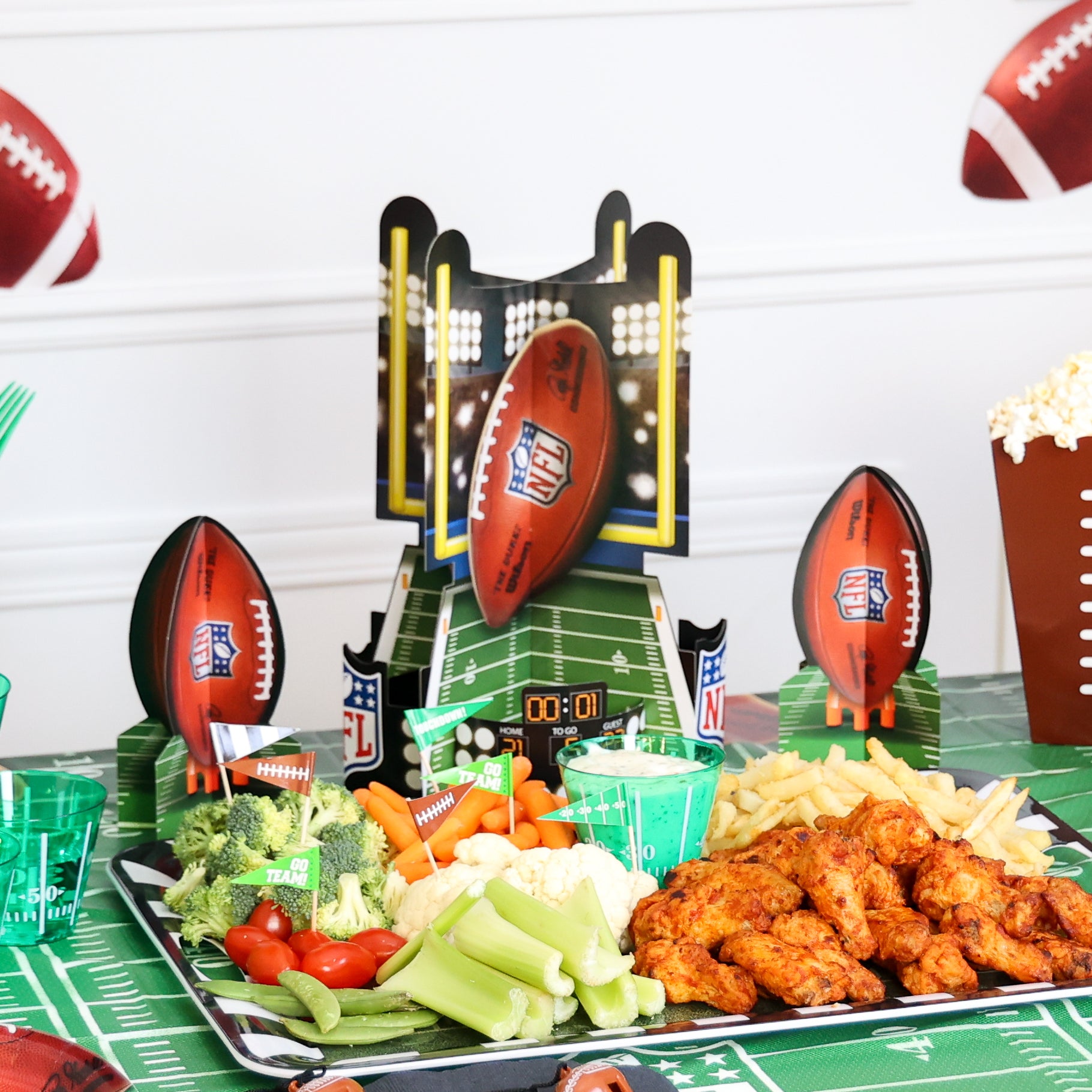 Stylish Super Bowl Table Decorations: Score Big with Your Game Day Setup!