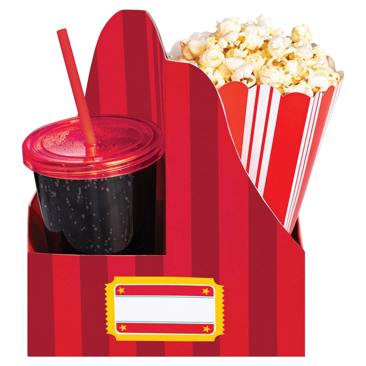 AMSCAN CA Theme Party Movie Night Snack Trays, 13 3/4 x 12 x 6 1/2 Inches, 10 Count 192937326251