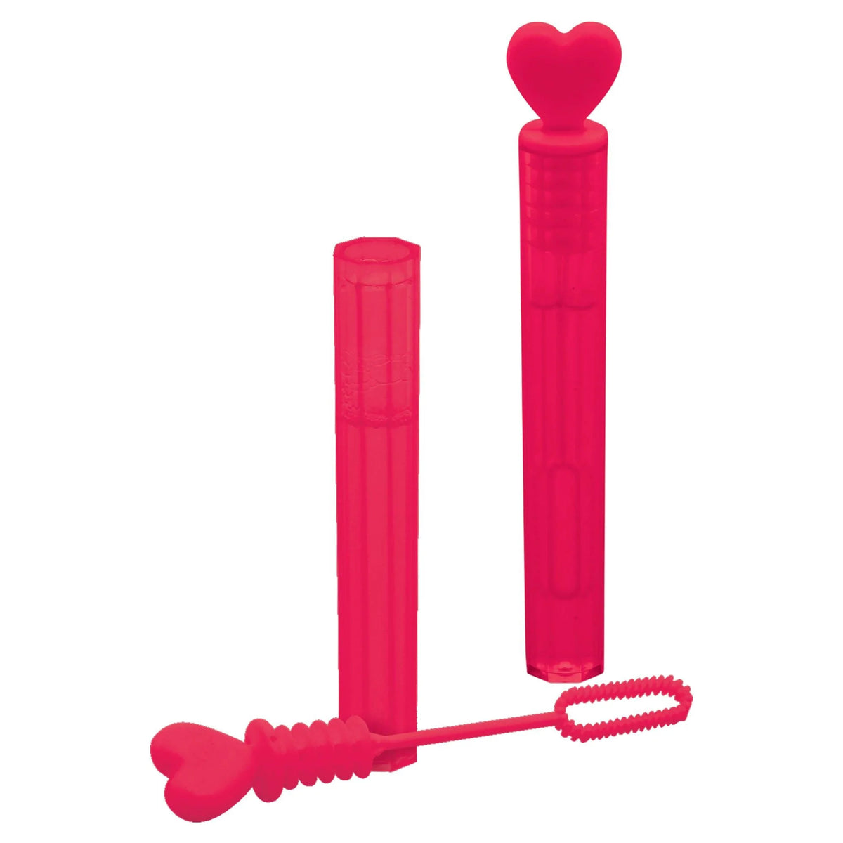 AMSCAN CA Valentine's Day Valentine Mini Bubble Wands, Red, 10 Count