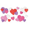 AMSCAN CA Valentine's Day Valentine's Day Foam Heart Glittery Stickers