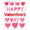 AMSCAN CA Valentine's Day Valentine's Day Gel Clings