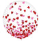 AMSCAN CA Valentine's Day Valentine's Day Latex Balloon with Confetti, 24 inches, 2 Count