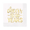 UNIQUE PARTY FAVORS Wedding Anniversary Cheers to 50 Years Wedding Large Lunch Napkins, 16 Count 011179725717