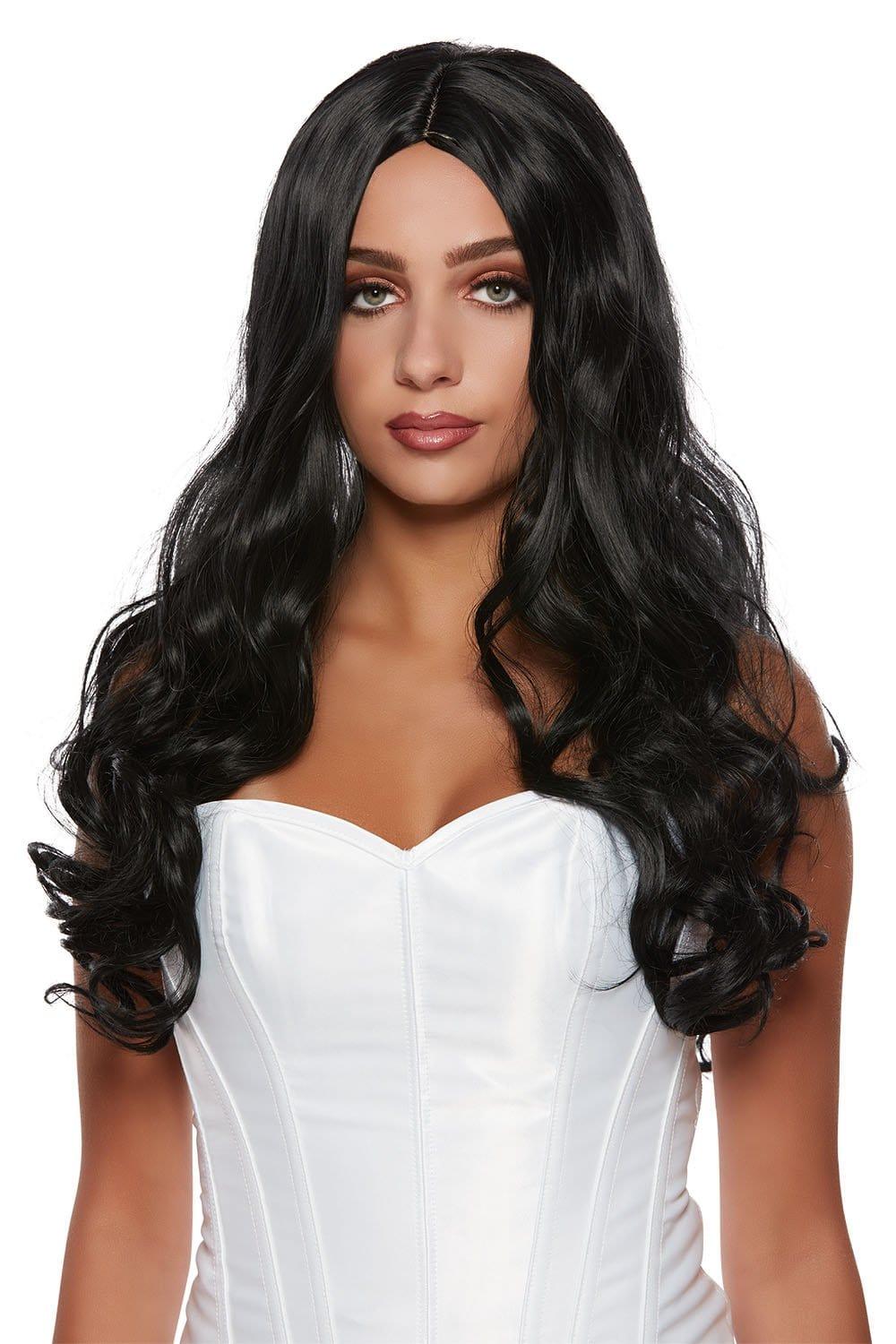 Black Angelina Long Wavy Wig for Women Party Expert