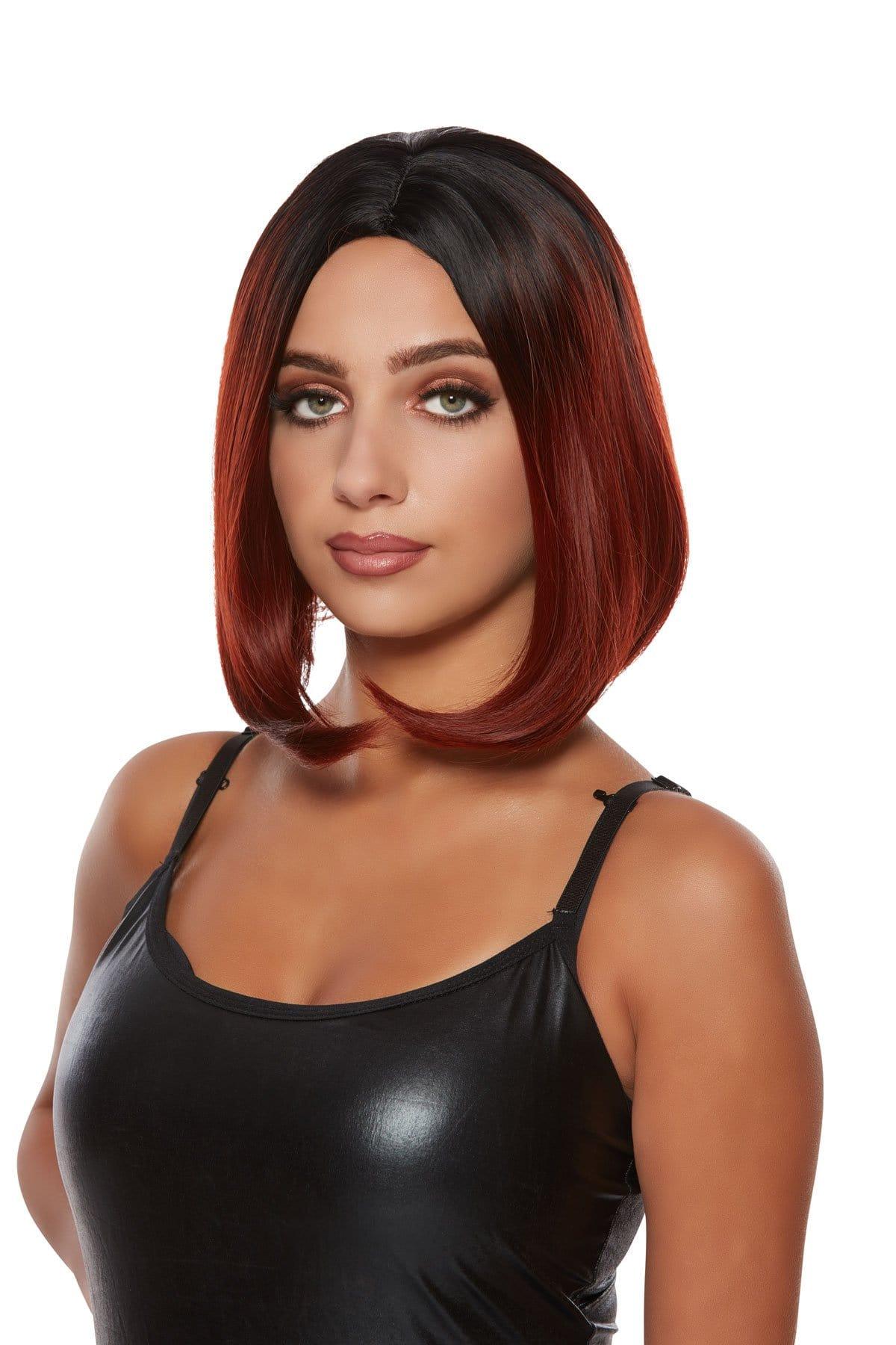 Burgundy Jacky Mid length Ombre Wig for Women Party Expert