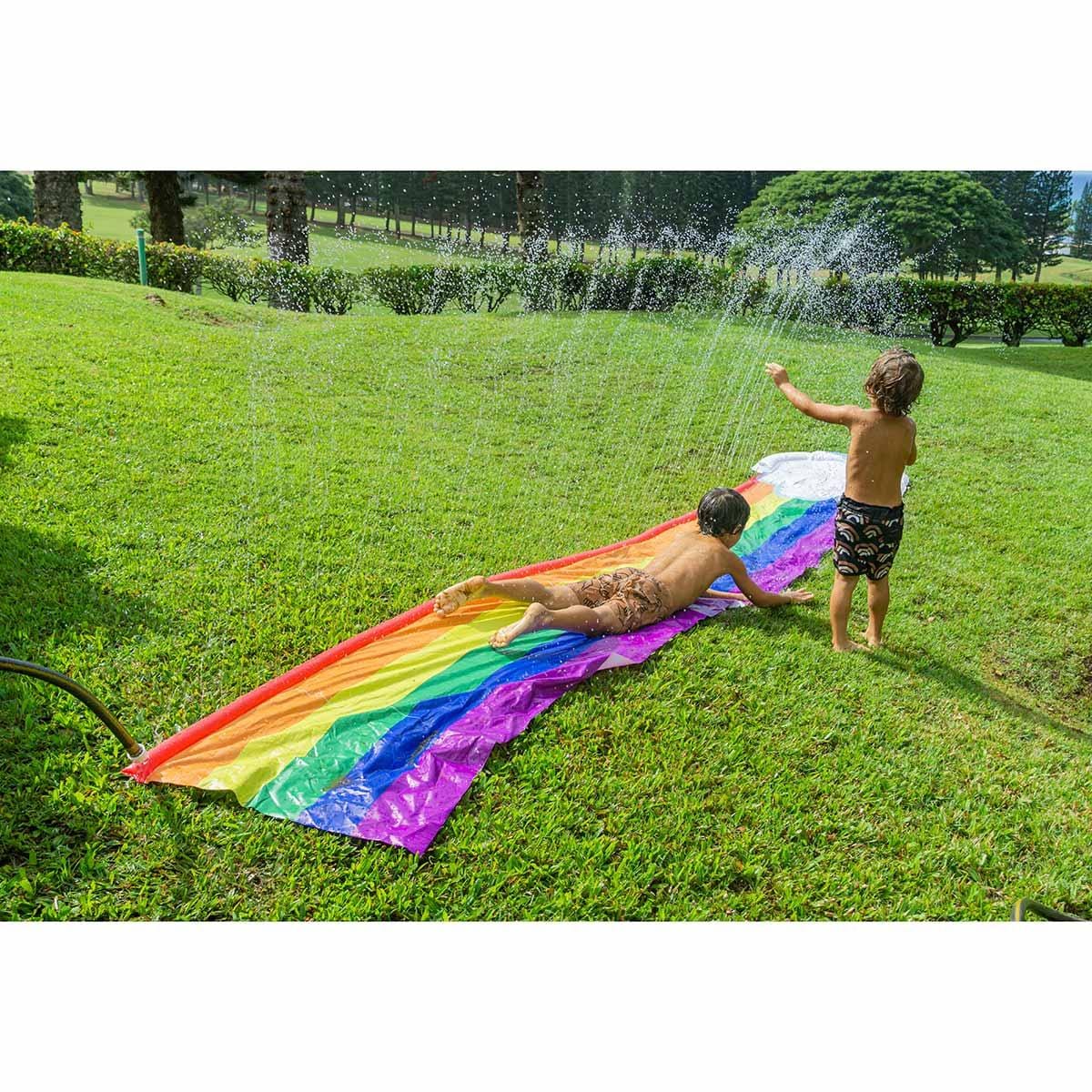 Buy Summer Rainbow Backyard Water Slide sold at Party Expert