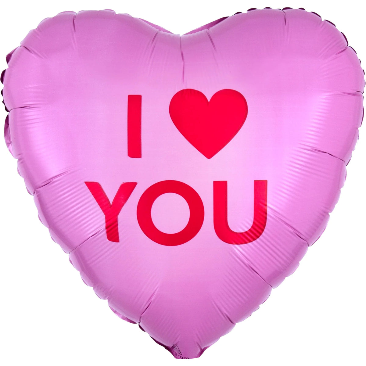 LE GROUPE BLC INTL INC Balloons "I Heart You" Pink Heart Shape Foil Balloon, 18 Inches, 1 Count