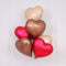 BOOMBA INTERNATIONAL TRADING CO,. LTD Balloons Satin Luxe Cacao Heart Shaped Foil Balloon, 18 Inches, 1 Count 810120710099