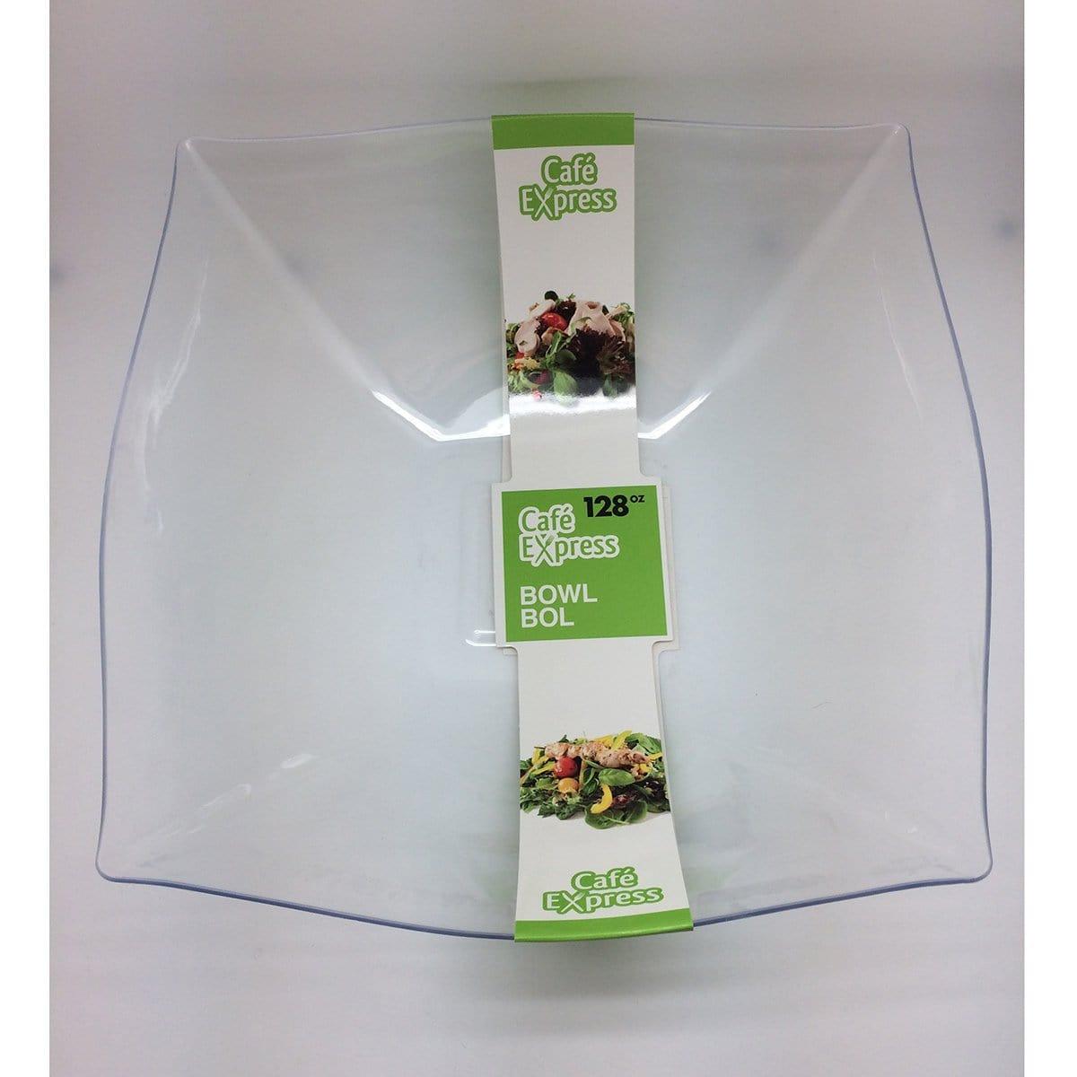 Buy Plasticware Plastic Square Bowl - Clear 128 oz sold at Party Expert